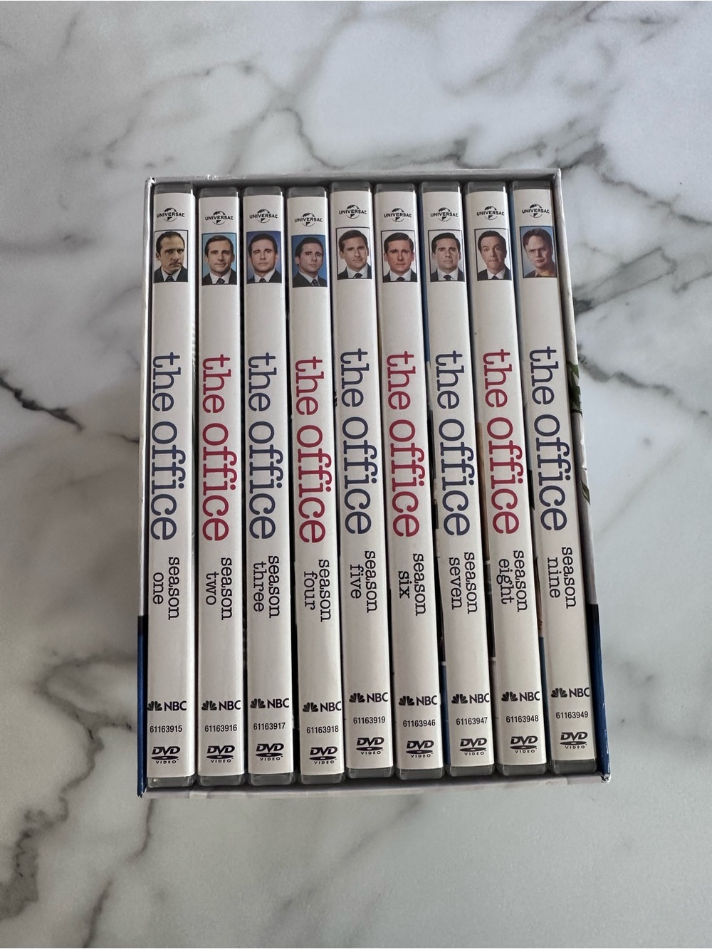The Office Complete Seasons 1-9 DVD Box Set - White & Red Spine Design